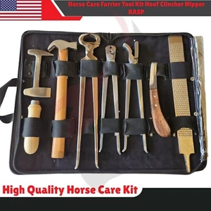 Professional Heavy Duty Farrier Tool Kit Hoof Nipper Clincher Rasp Horse Care - Picture 1 of 3