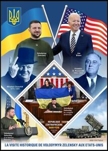 CENTRAL AFRICAN REPUBLIC 2023 UKRAINE WAR PRESIDENT ZELENSKY VISIT USA MILITARY