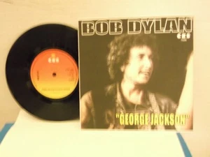 Bob Dylan,CBS,"George Jackson",UK,7" 45 with P/C,Fan Club sleeve,juke box,Mint - Picture 1 of 2