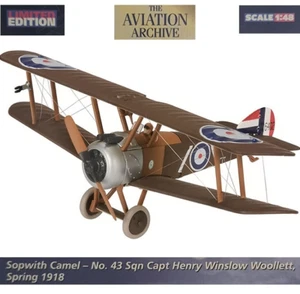 Corgi 1/48 AA38104 Sopwith Camel RAF No.43 Sqn, Henry Winslow Woollett, 1918 - Imagen 1 de 10