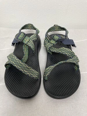 Sandalias Chaco Juveniles Talla 4 Mujer Talla 6 Azul Con Correas Azul Verde. Foto 1 de 4