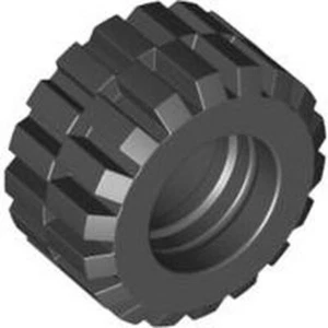 6015 LEGO® Tire 21mmx12mm - Offset Tread Small Wide, 16 piezas, black, usado - Imagen 1 de 2