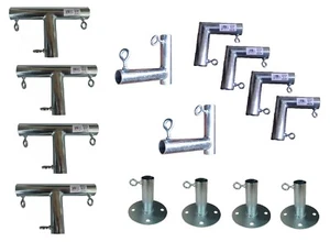 1 "accesorios de dosel lateral de tubería para 10 'x 10'/20'/30'/40' Carport Canopy Farm Shed - Imagen 1 de 38
