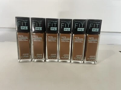 6 Maybelline Fit Me Matte + Poreless Liquid Foundation Makeup 368 Deep Golden - Image 1 of 4