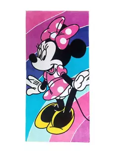 Telo mare Disney Minnie Mouse a pois 28" x 38" cotone spedizione gratuita! Nuovo con etichetta - Foto 1 di 1
