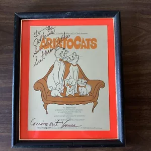 THE ARISTOCATS (1970) ORIGINAL FILMPLAKAT SIGNIERT Scatman Crothers gerahmt - Bild 1 von 5