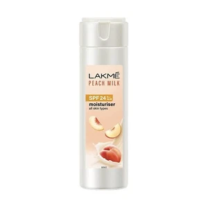 Lakme Peach Milk Moisturizer SPF 24 Sunscreen Lotion, Sun Protection 120 ml - Picture 1 of 7