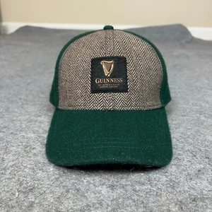 Guiness Mens Hat Strap Back Brown Green Cap Beer Logo Felt Casual Everyday - Picture 1 of 6