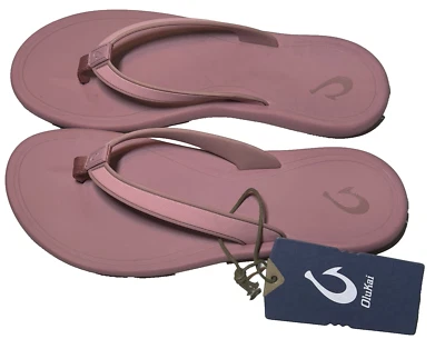 OLUKAI Kapehe Womens 9 Rosette Beach Sandal Quick-Dry Flip-Flop Slides Comfort - Image 1 of 4