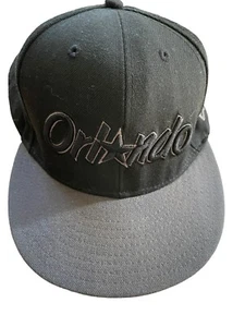 Orlando Magic New Era Hardwood Classics Fitted Hat Size 7 3/8 Black - Picture 1 of 8