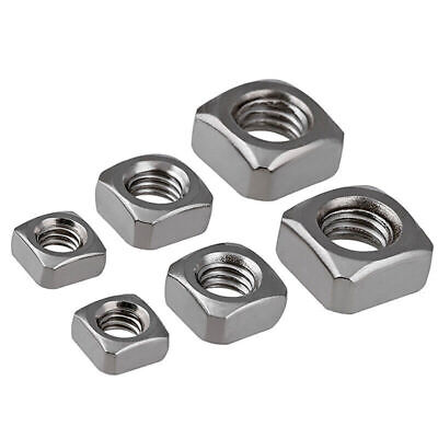 Stainless Steel Square Nuts M3 M4 M5 M6 M8 M10 M12 Metric Zinc Plated Nuts • 7.91£