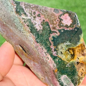 Raro cristallo di diaspro oceano orbicolare naturale 324 g guarigione grezza - Foto 1 di 8