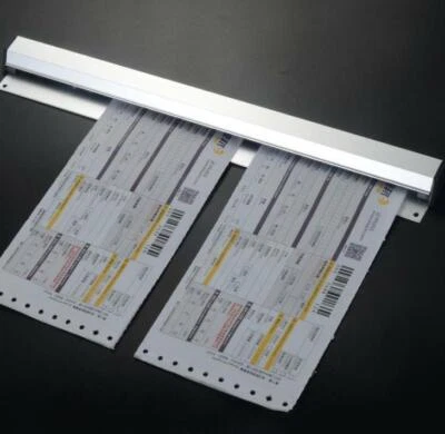 Asta morsetto menu carta montaggio a parete 12 pollici asta ristorante fattura striscia di stoccaggio - Immagine 1 di 2