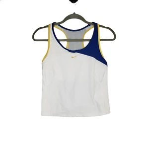 Nike Dri-Fit Colorblock sportliches Tanktop Racerback Damen weiß Größe Medium 8-10 - Bild 1 von 11