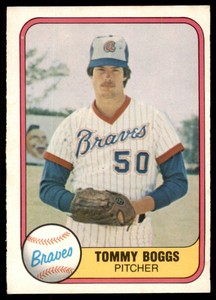 1981 Fleer Tommy Boggs .  Atlanta Braves #261