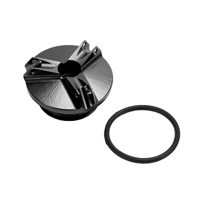 Bouchon remplissage d'huile noir pour Yamaha R1 R6 R3 MT-03 MT-07 FZ1 FZ6 FZ8 - Photo 1/4