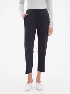 Banana Republic Pants 6 Navy Blue Pull-On Elastic Waist Tapered Leg Hayden Crops - Picture 1 of 7