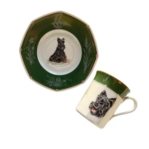 HERMES Hundetasse Untertasse 1 Scottish Terrier aus Japan - Bild 1 von 7