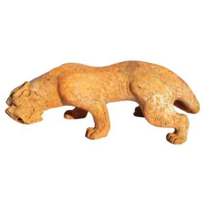 Escultura de cerámica de la dinastía Han de un león alado bestia mítica TL probada Foto 1 de 4