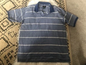 Vintage Cambridge Classics Textured Polo men's XL Tall. Blue Stripes. D1 - Picture 1 of 4