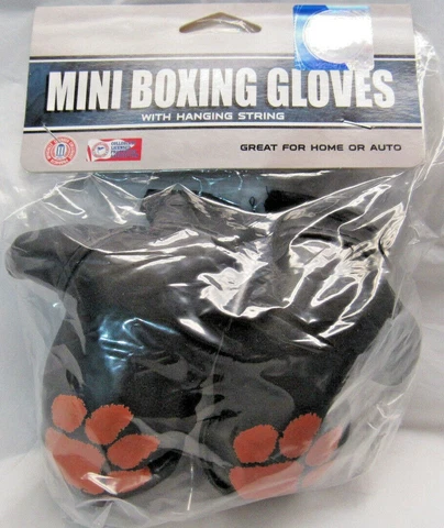 NCAA Clemson Tigers 4 Inch Mini Boxing Gloves for Mirror by Fremont Die Cover