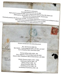 Bradford Great Horton Ripon Leeds cds Superb Postal history item  DD597 - Picture 1 of 12