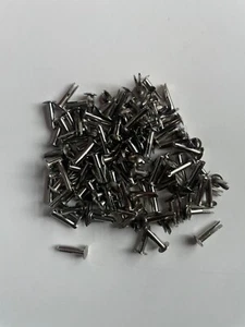 100~7/64 diameter 29/64 long x 7/32" head diameter Stainless Steel Split Rivets - Picture 1 of 1