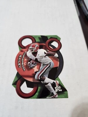 1999 Press Pass X's And O's Die Cut Champ Bailey Rc # 3 - Image 1 of 2