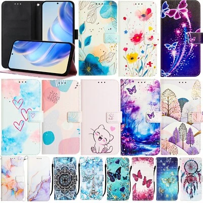 For Google Pixel 7 6 Pro 7a 6a Patterned Skin Flip Wallet Card Phone Case Cover - Image 1 of 4