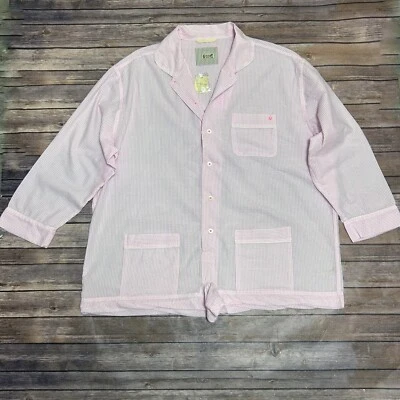 Pijama Seersucker Intimately Free People Rosa Blanco Rayas Nube Nueve Mameluco XL Foto 1 de 4