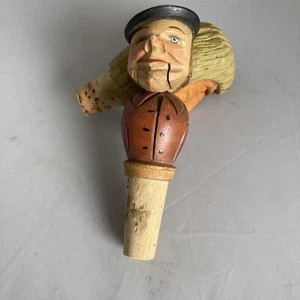 2 Anri Vintage Wood Bottle Cork Stoppers - Picture 1 of 5