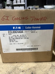 EATON CUTLER HAMMER ECL04C1B2A LIGHTING CONTACTOR 120V COIL B7 - Imagen 1 de 2