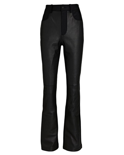 Pantaloni Alexander Wang in pelle e jersey a vita alta usati in ottime condizioni 6 $995