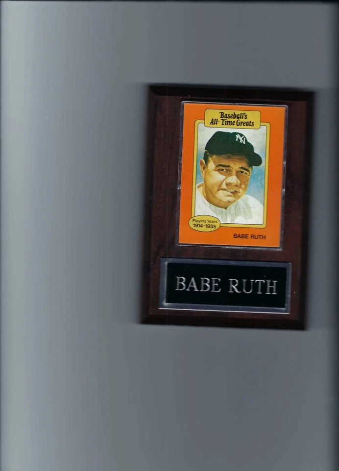 BABE RUTH PLAQUE BASEBALL NEW YORK YANKEES NY MLB   C - Image 1 of 1