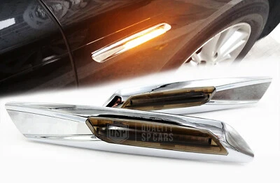 FRECCE FULL LED Laterali Cromate CANBUS per Bmw Serie 5 E60 E61 18 led Tuning - Immagine 1 di 4