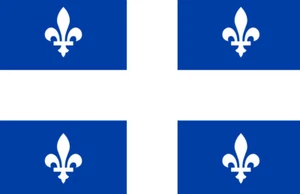 BANDIERA PROVINCIA QUEBEC CANADA nuova qualità superiore 2x3ft fade resist bandiera venditore USA - Foto 1 di 4