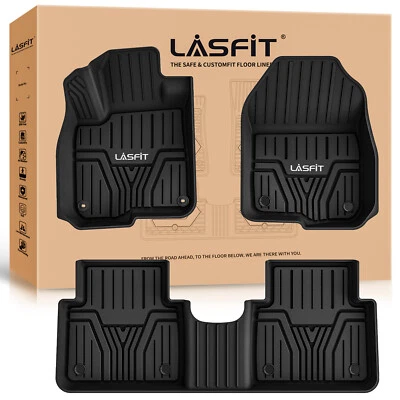 LASFIT Floor Mats for Honda CR-V 2017-2022 1st & 2nd Row TPE Black Floor Liners - Изображение 1 из 4