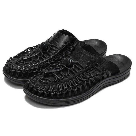 Sandalias Keen Mujer Talla 8.5 Uneek Cuero Premium Slide Triple Negro 1024904 Foto 1 de 4