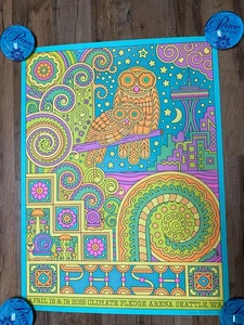 Poster Phish Climate Pledge Arena Seattle, WA 2025 firmato AE #/150 - Foto 1 di 16