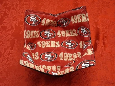Handmade Microwave Bowl Cozy "San Francisco 49ERS" - Image 1 of 3