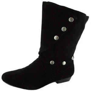 Fergie "Shimmy" knöchelhoher Damen-Stiefelschuh, schwarzes Wildleder, US 5,5 - Bild 1 von 4