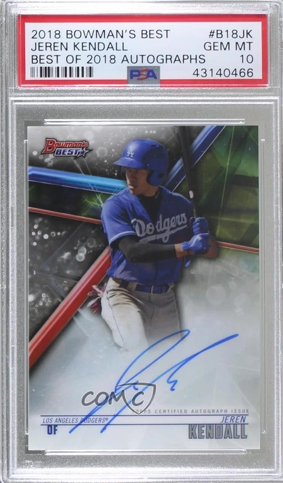 2018 Bowman's Best Best of 2018 Auto Jeren Kendall #B18-JK PSA 10 GEM MT Auto - Image 1 of 2
