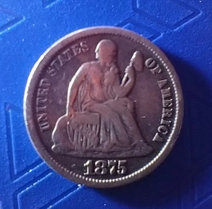 1875 CC Above Bow Variety Great Looking Surface Old Collection - Picture 1 of 4