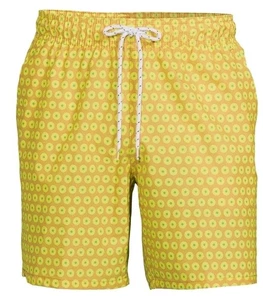 Swim Shorts Men's Above The Knee Quick Dry Lemonade Swim Size M (32-34) - Picture 1 of 18