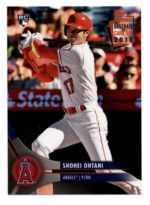 2018 Topps National Baseball Card Day #8 Shohei Ohtani Rookie Card RC - NM-MT - Image 1 of 2