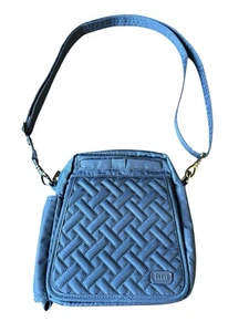 LUG Navy Flapper Quilted Travel Convertible Adjustable Crossbody Strap Bag - Bild 1 von 5