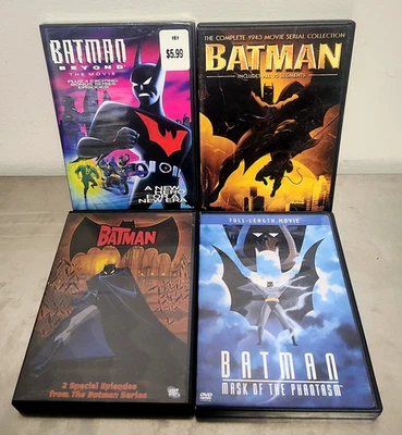 Batman Beyond, Mask Of The Phantasm Movie DC Warner Bros Cartoon DVD Lot Of 4 Foto 1 de 4