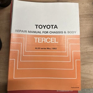 Toyota Tercel manual reparación carrocería y chasis 1984 impreso en Japón como nuevo - Imagen 1 de 3