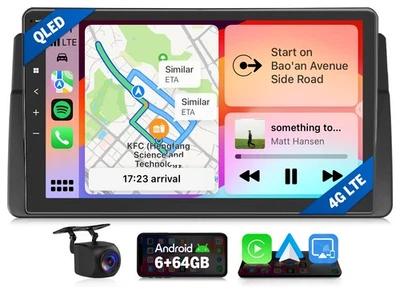 Für BMW 3er E46 1998-2006 Android Auto 13 8Kern 9"Autoradio GPS Navi CarPlay DAB - Bild 1 von 4