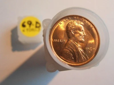 1969 D Uncirculated Lincoln Cent Roll (69DRL3) - Image 1 of 4